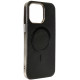 Juodas dėklas Apple iPhone 14 Pro Max telefonui "Gentleman Mag Cover"