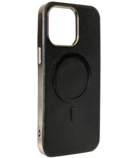 Juodas dėklas Apple iPhone 14 Pro Max telefonui "Gentleman Mag Cover"