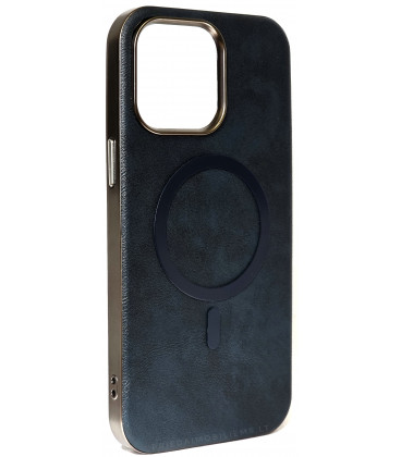 Mėlynas dėklas Apple iPhone 14 Pro Max telefonui "Gentleman Mag Cover"