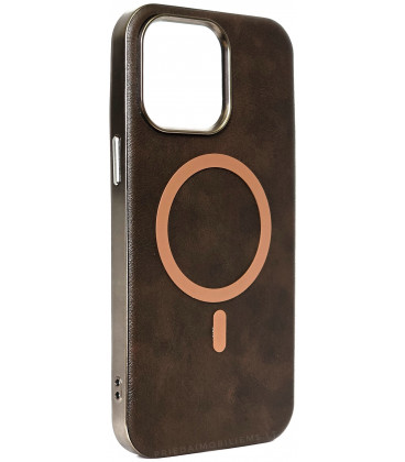 Rudas dėklas Apple iPhone 14 Pro Max telefonui "Gentleman Mag Cover"