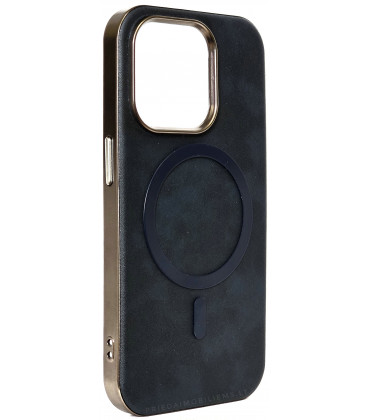 Mėlynas dėklas Apple iPhone 14 Pro telefonui "Gentleman Mag Cover"