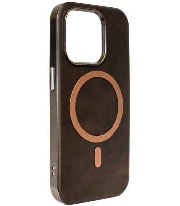 Rudas dėklas Apple iPhone 14 Pro telefonui "Gentleman Mag Cover"