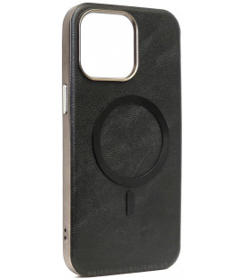 Juodas dėklas Apple iPhone 15 Pro Max telefonui "Gentleman Mag Cover"
