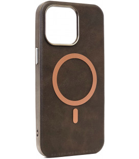 Rudas dėklas Apple iPhone 15 Pro Max telefonui "Gentleman Mag Cover"