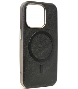 Juodas dėklas Apple iPhone 15 Pro telefonui "Gentleman Mag Cover"
