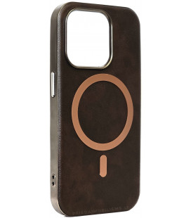 Rudas dėklas Apple iPhone 15 Pro telefonui "Gentleman Mag Cover"