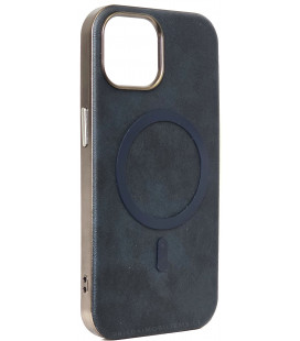 Mėlynas dėklas Apple iPhone 15 telefonui "Gentleman Mag Cover"