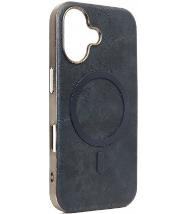 Mėlynas dėklas Apple iPhone 16 telefonui "Gentleman Mag Cover"