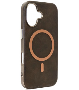 Rudas dėklas Apple iPhone 16 telefonui "Gentleman Mag Cover"