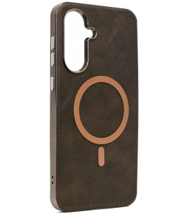 Rudas dėklas Samsung Galaxy A56 5G telefonui "Gentleman Mag Cover"