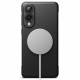 Juodas dėklas Samsung Galaxy S25 Edge telefonui "Ringke Onyx Magnetic Magsafe"