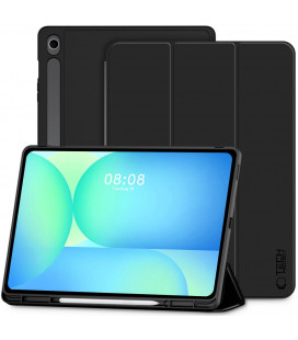 Juodas atverčiamas dėklas Samsung Galaxy Tab S10 FE Plus 13.1 X620 / X626B planšetei "Tech-Protect SC"