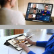Juodas atverčiamas dėklas Samsung Galaxy Tab S10 FE Plus 13.1 X620 / X626B planšetei "Tech-Protect SC"