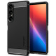 Matinis juodas dėklas Sony Xperia 1 VII telefonui "Spigen Rugged Armor"