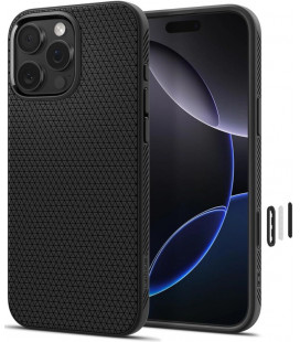 Matinis juodas dėklas Apple iPhone 16 Pro Max telefonui "Spigen Liquid Air T MAG Magsafe"