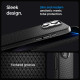 Matinis juodas dėklas Apple iPhone 16 Pro Max telefonui "Spigen Liquid Air T MAG Magsafe"
