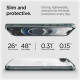 Pilkas / skaidrus dėklas Apple iPhone 16E telefonui "Spigen Ultra Hybrid"