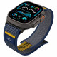 Mėlyna apyrankė Apple Watch 6 / 7 / 8 / 9 / 10 / SE / Ultra 1 / 2 ( 44 / 45 / 46 / 49 mm) laikrodžiui "Spigen Athlex Air"
