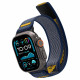 Mėlyna apyrankė Apple Watch 6 / 7 / 8 / 9 / 10 / SE / Ultra 1 / 2 ( 44 / 45 / 46 / 49 mm) laikrodžiui "Spigen Athlex Air"
