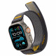Pilkas apyrankė Apple Watch 6 / 7 / 8 / 9 / 10 / SE / Ultra 1 / 2 ( 44 / 45 / 46 / 49 mm) laikrodžiui "Spigen Athlex Air"