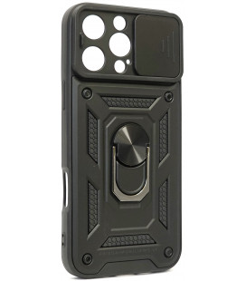 Juodas dėklas Apple iPhone 16 Pro Max telefonui "Slide Camera Armor"