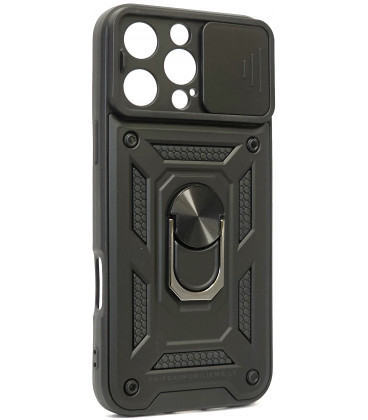 Juodas dėklas Apple iPhone 16 Pro Max telefonui "Slide Camera Armor"