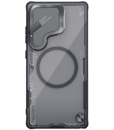 Juodas dėklas Samsung Galaxy S25 Ultra telefonui "Nillkin Iceblade Prop Magnetic Cover"
