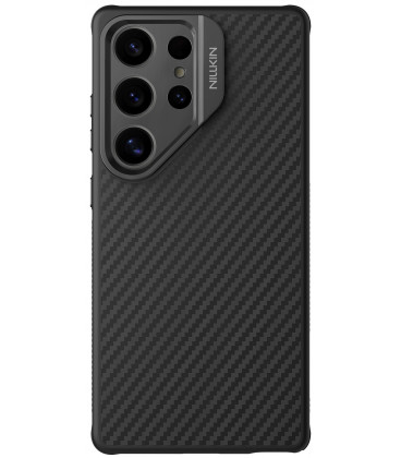 Juodas dėklas Samsung Galaxy S25 Ultra telefonui "Nillkin CarboProp Aramid Magnetic Case"