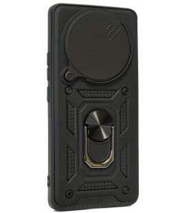 Juodas dėklas Xiaomi Redmi Note 14 Pro 4G telefonui "Slide Camera Armor"