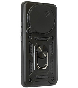 Juodas dėklas Xiaomi Redmi Note 14 Pro 5G telefonui "Slide Camera Armor"