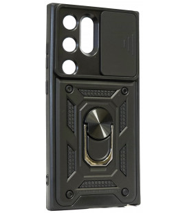 Juodas dėklas Samsung Galaxy S24 Ultra telefonui "Slide Camera Armor"