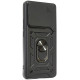 Juodas dėklas Xiaomi Redmi Note 14 5G telefonui "Slide Camera Armor"