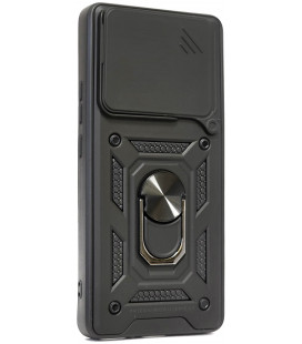 Juodas dėklas Xiaomi Redmi Note 14 5G telefonui "Slide Camera Armor"