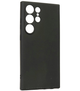 Juodas dėklas Samsung Galaxy S24 Ultra telefonui "Liquid Silicone 1.5mm"