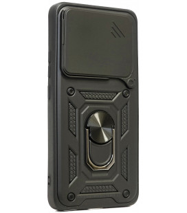 Juodas dėklas Xiaomi 14T Pro telefonui "Slide Camera Armor"