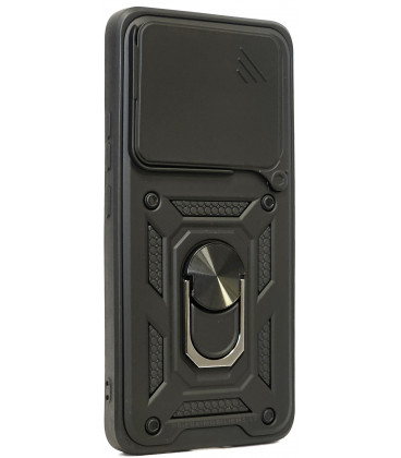 Juodas dėklas Xiaomi 14T telefonui "Slide Camera Armor"