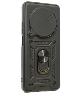 Juodas dėklas Xiaomi Redmi 14C telefonui "Slide Camera Armor"
