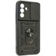 Juodas dėklas Samsung Galaxy A56 5G telefonui "Slide Camera Armor"
