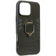 Juodas dėklas Apple iPhone 16 Pro Max telefonui "Ring Armor"