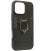 Juodas dėklas Apple iPhone 16 Pro Max telefonui "Ring Armor"
