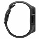 Matinė juoda apyrankė - dėklas Apple Watch 10 (46mm) laikrodžiui "Spigen Liquid Air Pro"