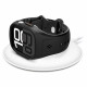 Matinė juoda apyrankė - dėklas Apple Watch 10 (46mm) laikrodžiui "Spigen Liquid Air Pro"