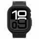 Matinė juoda apyrankė - dėklas Apple Watch 10 (42mm) laikrodžiui "Spigen Vault Pro"