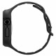 Matinė juoda apyrankė - dėklas Apple Watch 10 (42mm) laikrodžiui "Spigen Vault Pro"