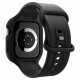 Matinė juoda apyrankė - dėklas Apple Watch 10 (42mm) laikrodžiui "Spigen Vault Pro"