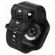 Matinė juoda apyrankė - dėklas Apple Watch 10 (42mm) laikrodžiui "Spigen Vault Pro"