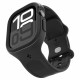 Matinė juoda apyrankė - dėklas Apple Watch 10 (42mm) laikrodžiui "Spigen Vault Pro"