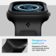 Matinė juoda apyrankė - dėklas Apple Watch 10 (42mm) laikrodžiui "Spigen Vault Pro"