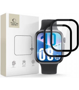 Ekrano apsauga Huawei Watch Fit 3 / 4 laikrodžiui "Tech-Protect Glass Flex+ 2-Pack"
