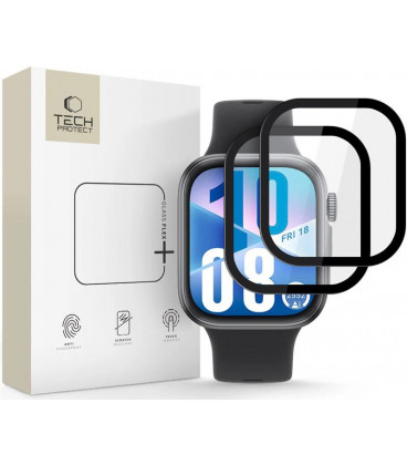 Ekrano apsauga Huawei Watch Fit 3 / 4 laikrodžiui "Tech-Protect Glass Flex+ 2-Pack"